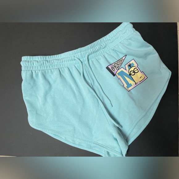 Mousse Navy Blue Minion Print Shorts main image 1